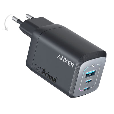 Prime 67W 3x USB-C Ladegerät schwarz