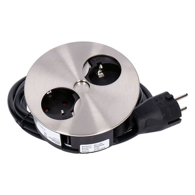 931.023 Twist 2 Fach Steckdose Chrom matt