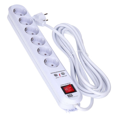 381251 4K SMART 6 Steckdose Weiß mit Schalter