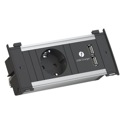 KAPSA XS Einbausteckdose 927.201 USB-Charger A/A