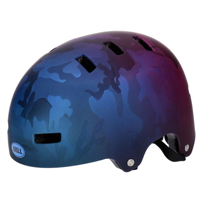 Fahradhelm matt schwarz blau XS