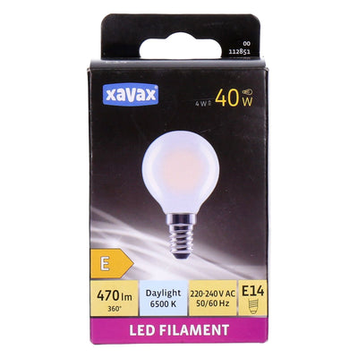 LED Filament E14 40W 470lm Taglicht