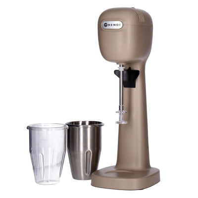 Milchshakemixer inkl. 2 Mixbecher Taupe