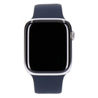 Apple Watch Series 9 Hermès 45mm GPS + 4G Silber Edelstahlgehäuse mit Sportarmband Schwarz