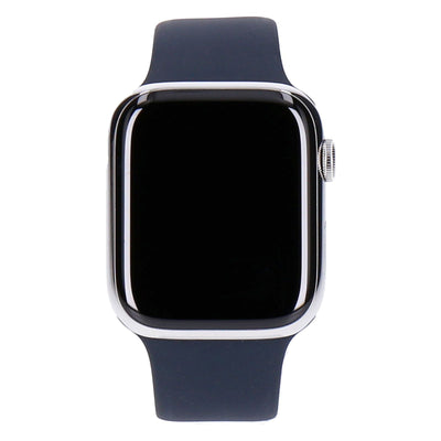 Watch Series 9 Hermès 45mm GPS + 4G Silber Edelstahlgehäuse mit Sportarmband Schwarz