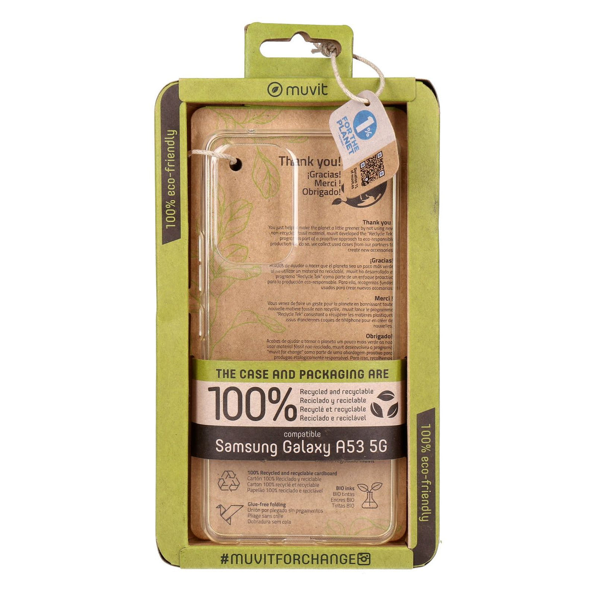 Produktbild Smartphone-Hülle - Muvit Samsung Galaxy A53 5G Silicon Case Transparent