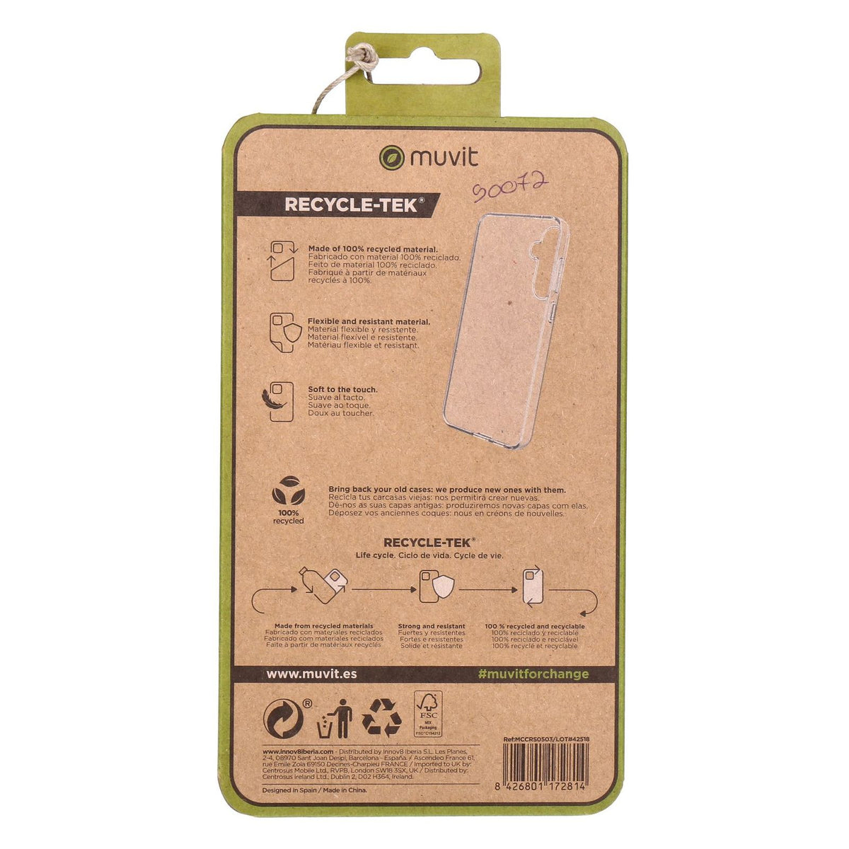Produktbild Smartphone-Hülle - Muvit Samsung Galaxy S23 FE 5G Silicon Case Transparent