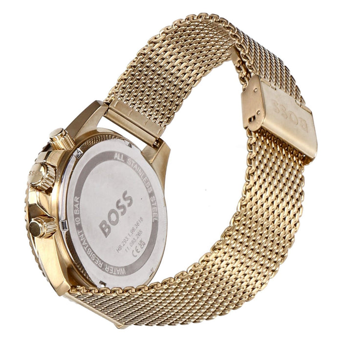 HUGO BOSS Admiral Herren Quarzuhr goldfarben