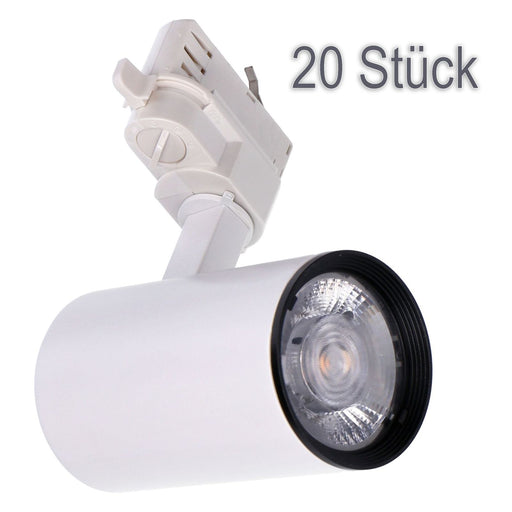Produktbild Schienensystem-Leuchten - RZB LED-Stromschienenstrahler CALIDO CLECKBEAM Midi, 25/25W 1900/1950 LM - 20 Stk