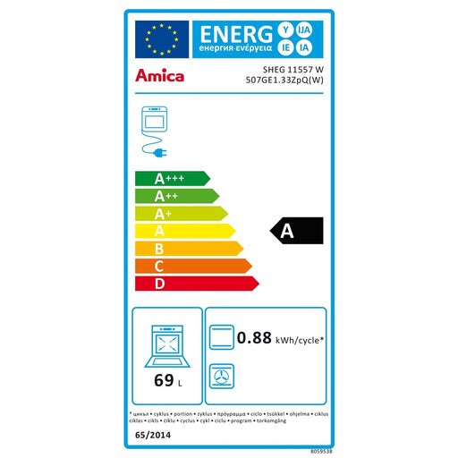 Produktbild Gas-Standherd - Amica SHEG 11557 W Gas-Elektrostandherd