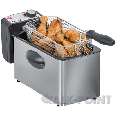 DF 180 Fritteuse Edelstahl, schwarz