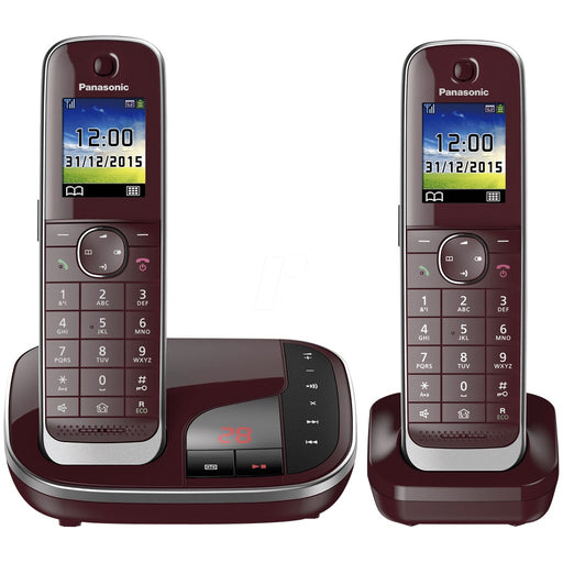 Produktbild Schnurloses DECT-Telefon - Panasonic schnurloses Telefon mit AB beere