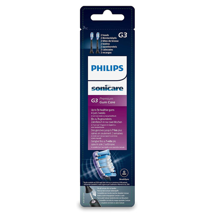 Philips HX9052/33 Sonicare Auftseckbürste 2er Pack schwarz