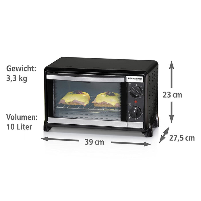 Rommelsbacher BG 950 Minibackofen 10 Liter schwarz