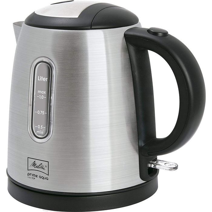 Melitta Prime Aqua Mini Top Wasserkocher 1,0L edelstahl-optik