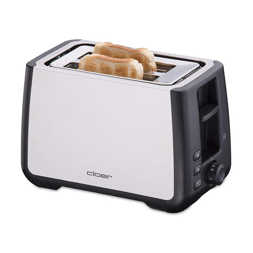 Produktbild Toaster - Cloer Toaster 3569 Doppelschlitztoaster Silber / Schwarz