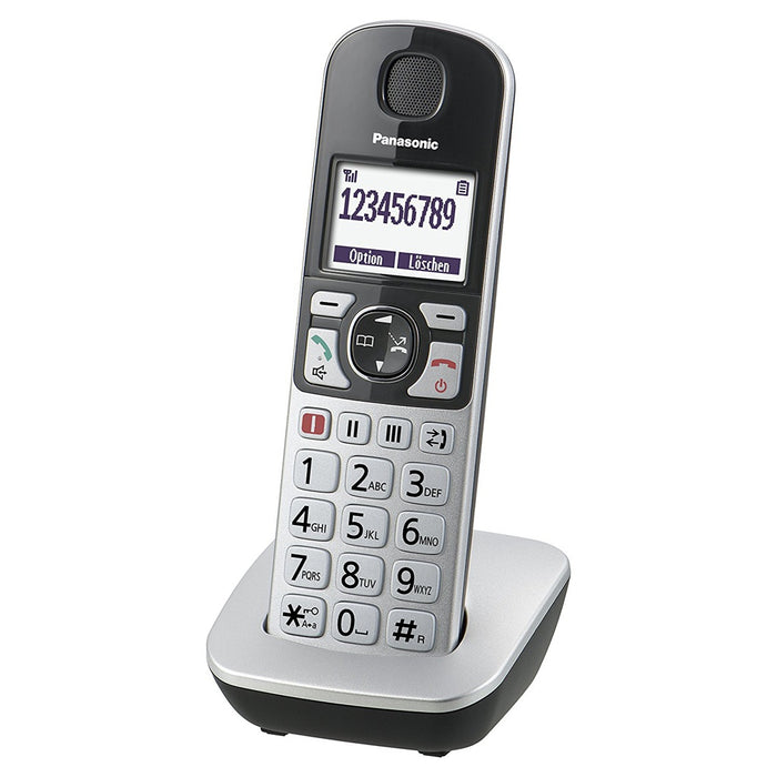 Panasonic KX-TGE510GS Senioren-Telefon silber/schw