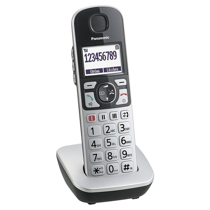 Panasonic KX-TGE510GS Senioren-Telefon silber/schw