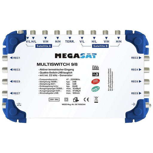 Produktbild SAT-Multischalter - Megasat Multiswitch 9/8 SAT-Multischalter