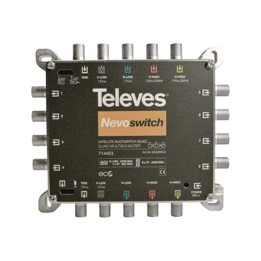 Produktbild SAT-Multischalter - Televes MS58NCQ Nevoswitch Multischalter