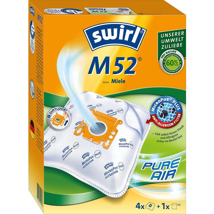 Swirl M 52/4 MP PLUS GREEN Staubsaugerbeutel