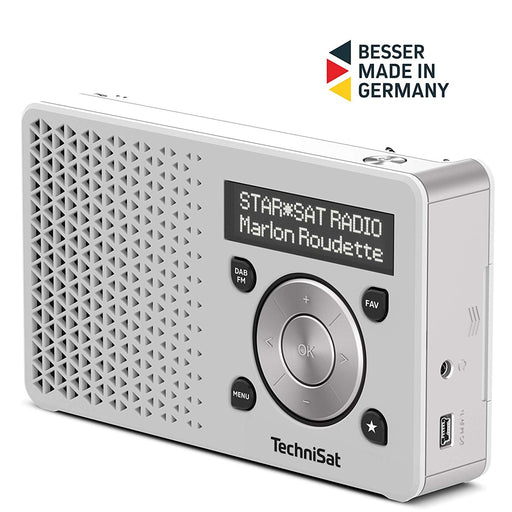 Produktbild Digitalradio (DAB+) - Technisat DIGITRADIO 1 Radio weiß/silber