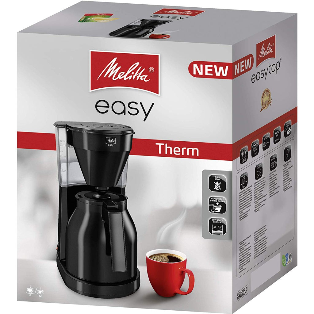 Produktbild Filterkaffeemaschine - Melitta Easy II Therm Filterkaffeemaschine schwarz