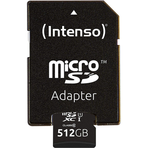 Produktbild Speicherkarte - Intenso Micro SDXC Karte 512GB Speicherkarte UHS-I Premium mit Adapter