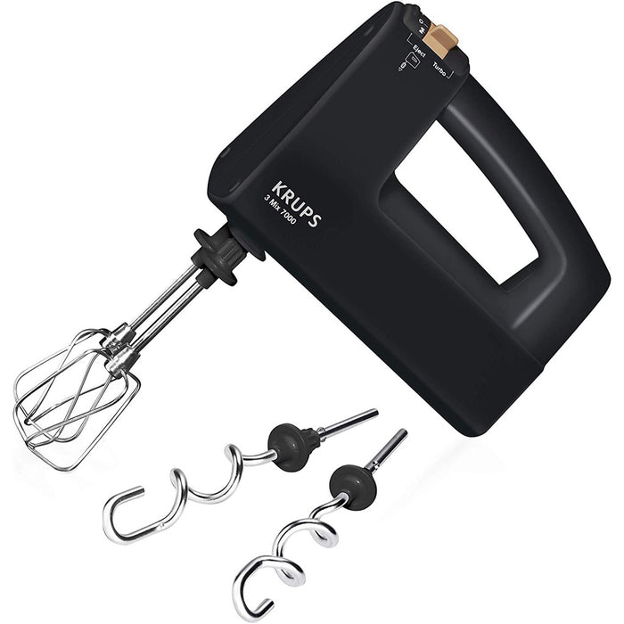 Krups F6085811 3Mix7000 Handmixer schwarz Serie 60 Jahre Jubiläum Edition