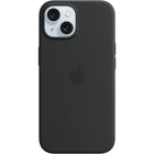 Apple iPhone 15 Silikon Case mit MagSafe schwarz