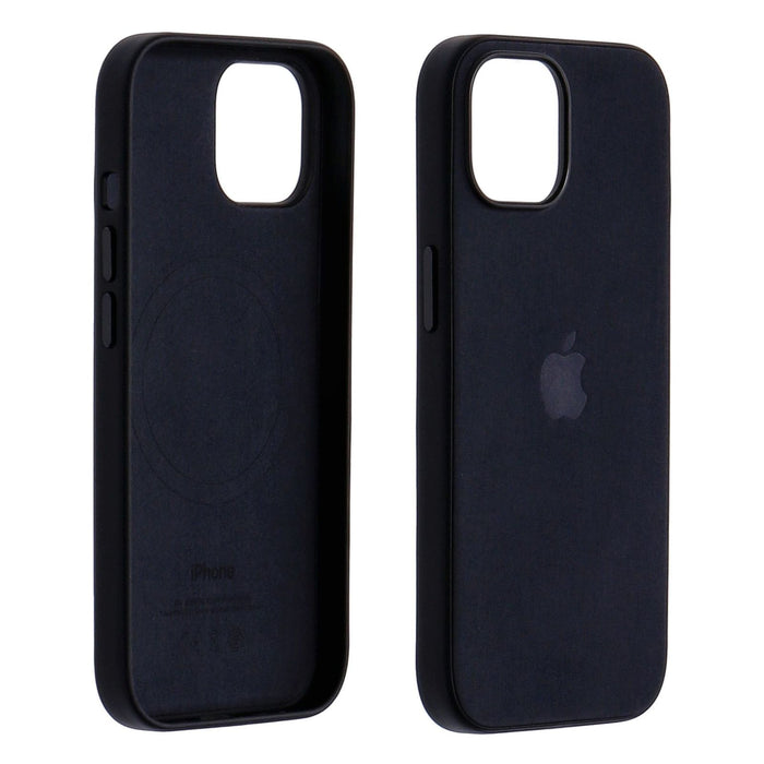 Apple iPhone 15 Feingewebe Case schwarz mit MagSafe