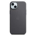 Apple iPhone 15 Plus Feingewebe Case schwarz mit MagSafe