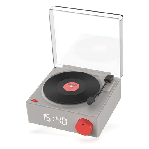 Produktbild Bluetooth-Lautsprecher - MOB VS-80 Retro Bluetooth Lautsprecher & Wecker grau