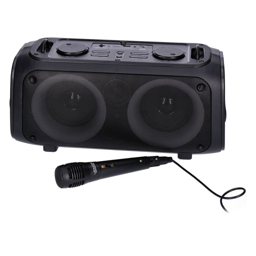 Produktbild Party-Lautsprecher - Ledwood DJ100 Bluetooth Lautsprecher schwarz inkl. Mikrofon