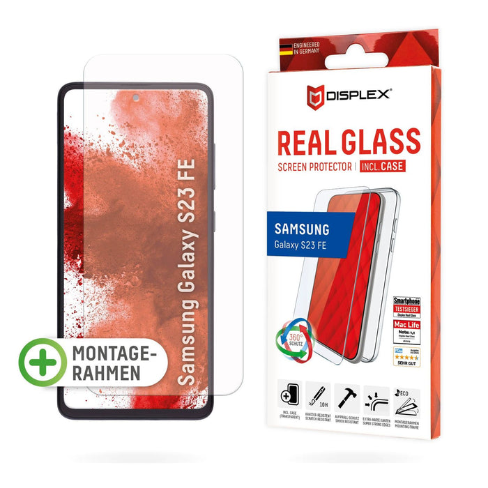 Displex Displayschutzglas Samsung Galaxy S23 FE inkl. Case