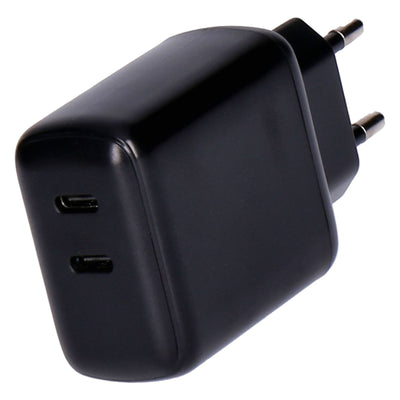 40W Dual USB-C Ladegerät Type C Port schwarz