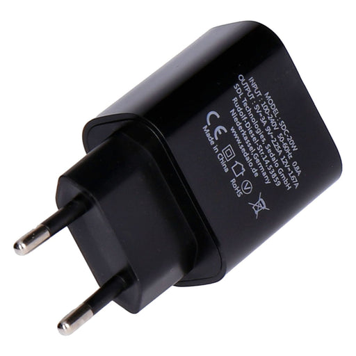 Produktbild Schnelllade-Gerät - SDL 20W USB-C Schnellladegerät Type C Port schwarz