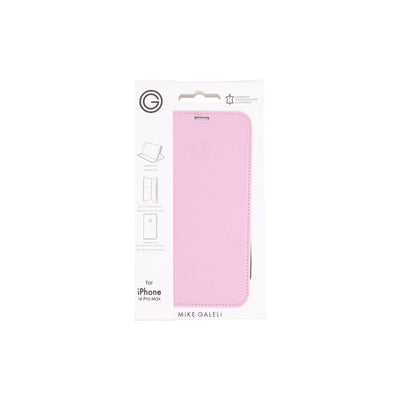 Mike Galeli Book Case Marc iPhone 14 Pro Max rose Leder