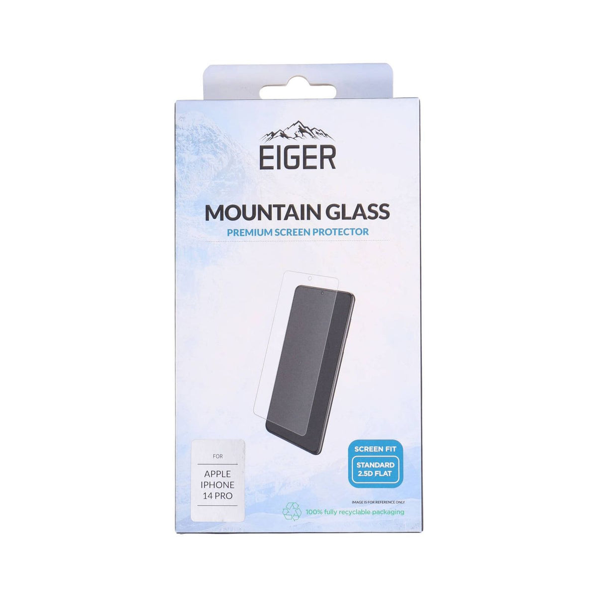 Produktbild Displayschutzglas - Eiger Mountainglas Apple iPhone 14 Pro Displayschutz Screen Fit Standart 2.5 Flat