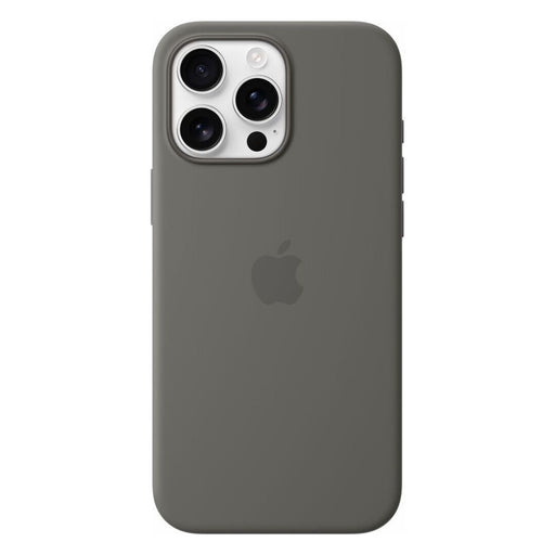 Produktbild Smartphone-Hülle - Apple iPhone 16 Pro Max Silikon Case steingrau mit Magsafe