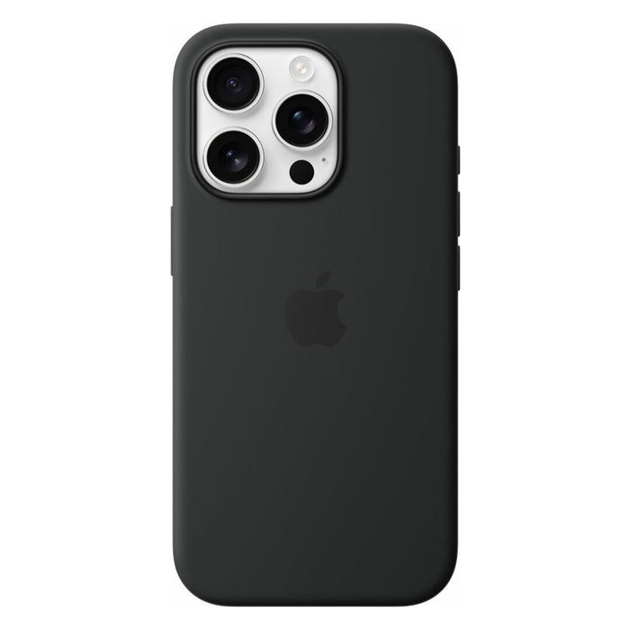 Apple iPhone 16 Pro Silikon Case schwarz mit Magsafe