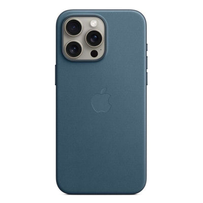 iPhone 15 Pro Max Feingewebe Case Pazifik blau mit MagSafe