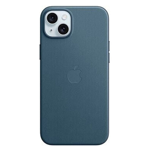 Produktbild Smartphone-Hülle - Apple iPhone 15 Plus Feingewebe Case Pazifik blau mit MagSafe