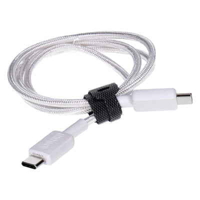 322 USB-C auf USB-C Kabel 0,9m weiß