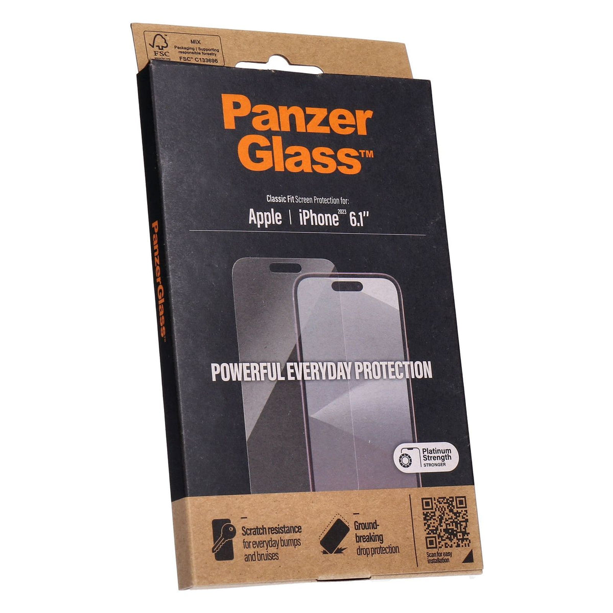 Produktbild Displayschutzglas - PanzerGlass Classic Fit Screen Protection Displayschutz passend für Apple iPhone 15