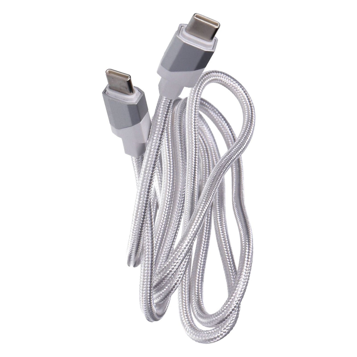 Produktbild USB-Ladegerät - SDL Lade- und Synchonisierungskabel 1,2 m USB-C auf USB-C Stoff ummantelt weiß