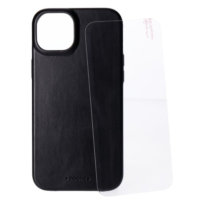 Mobilize Protection Pack iPhone 15 Plus Ledercase schwarz und Displayschutz