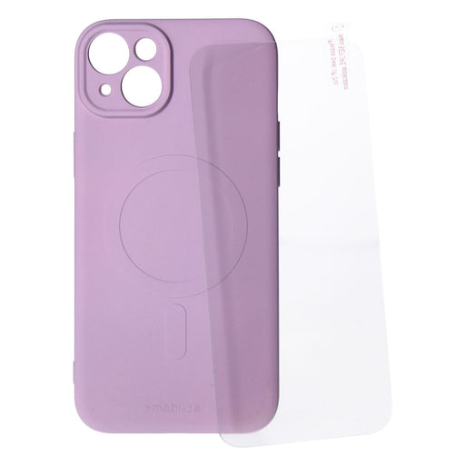 Produktbild Smartphone-Hülle - Mobilize Protection Pack iPhone 15 Plus Silikon Case lavendel und Displayschutz