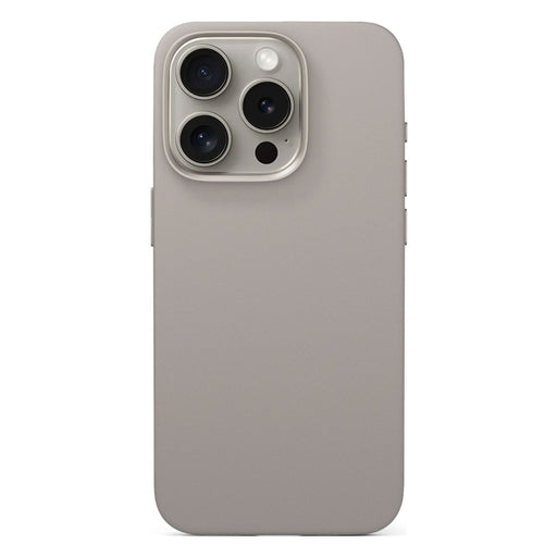 Produktbild Schlüsselanhänger Set - Epico Mag+ iPhone 16 Plus Silicone Case titanium beige Silikon Hülle Magsafe kompatibel