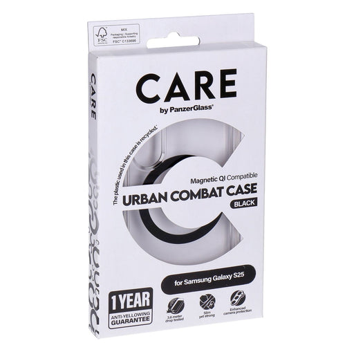 Produktbild Displayschutzglas - Care by PanzerGlass Case Samsung Galaxy S25 transparent/schwarz